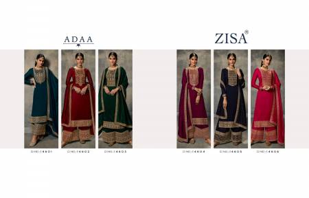 Zisa Adda Georgette Designer Salwar Suits Catalog
